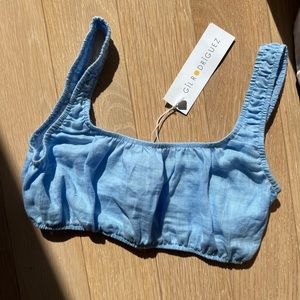 Brand new Gil Rodriguez Linen Crop Top!